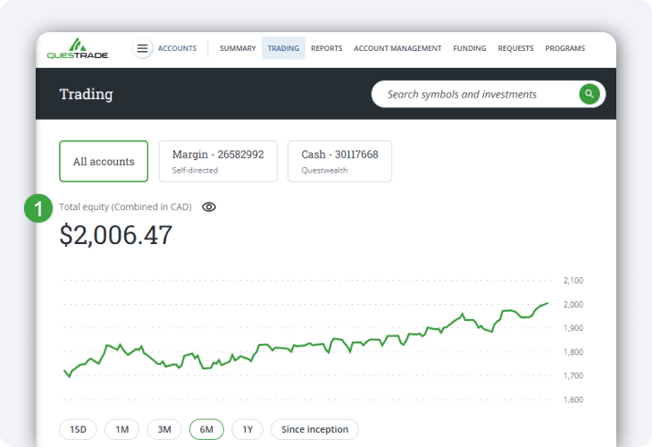 Balances and Positions | Questrade Trading | Questrade Learning